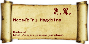 Mocsáry Magdolna névjegykártya